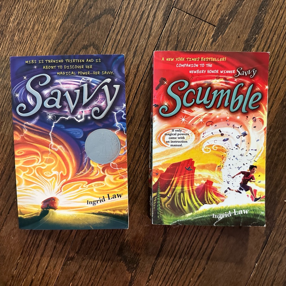 Savvy and Scumble books Ingrid law